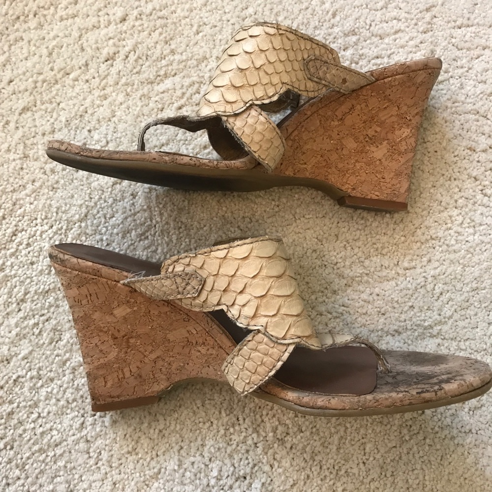 Delman Cork Wedge - Picture 5 of 7